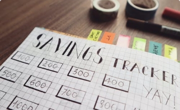 Notebook Savings Tracker